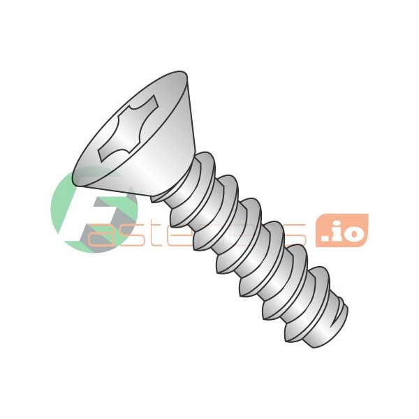 Newport Fasteners Self-Drilling Screw, #5 x 3/8 in, Plain 18-8 Stainless Steel Flat Head Phillips Drive, 5000 PK 787054 - main